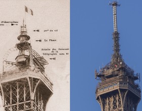 Comparaison entre le sommet de 1889 et l'actuel
